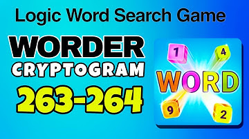 WORDER Logic Word Search Game level 263 264