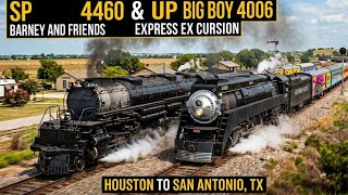 SP GS-6 4460 & UP Big Boy 4006 - Barney & Friends Express Excursion (Houston to San Antonio, TX)