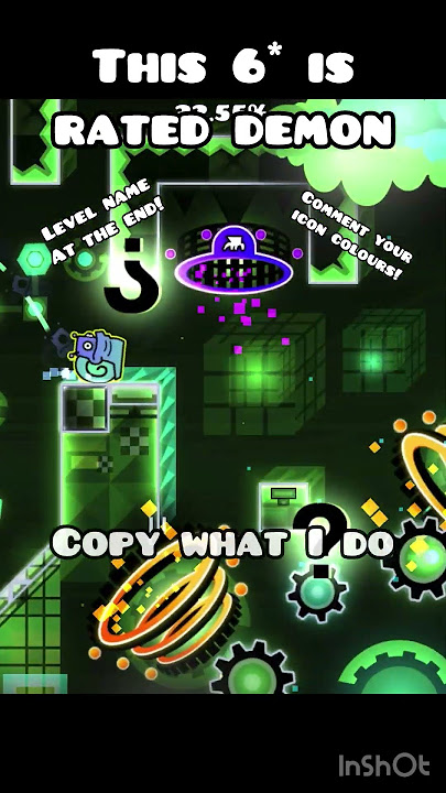 Demon?? This is 7* 💀 #geometrydash #gd #shorts