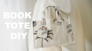 BOOK TOTE DIY | EASY TO MAKE |TARO'S CRAFTING | ENG SUB | FREE PATTERN