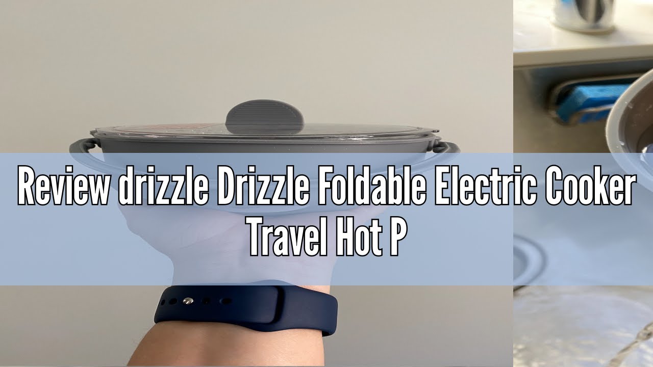 Review drizzle Drizzle Foldable Electric Cooker Travel Hot Pot - Dual Voltage 100V-240V Hot Pot Cook