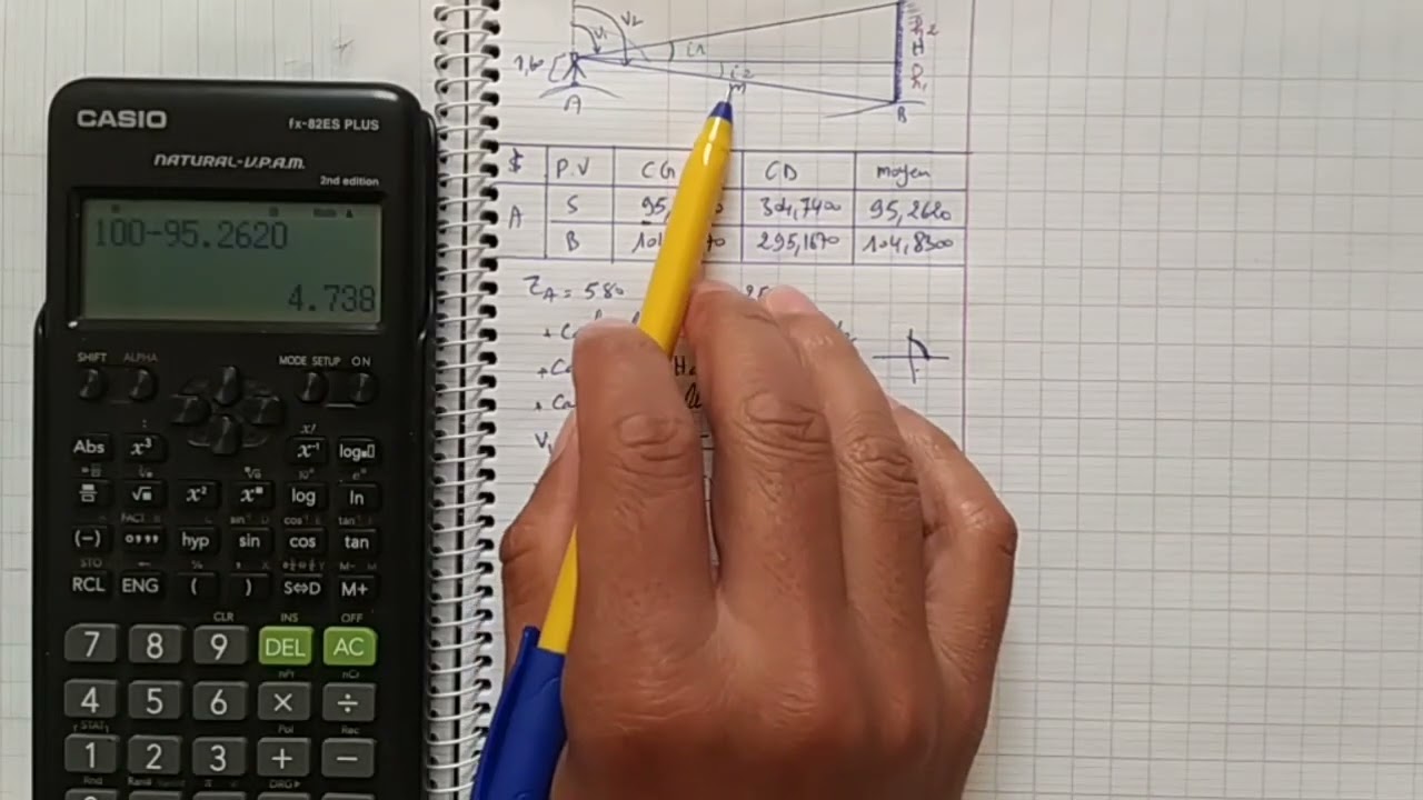 calculer l'altitude d'une point inaccessible (la hauteur d'une construction)