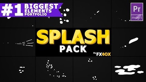 Splash Animated Elements Motion Graphics Templates