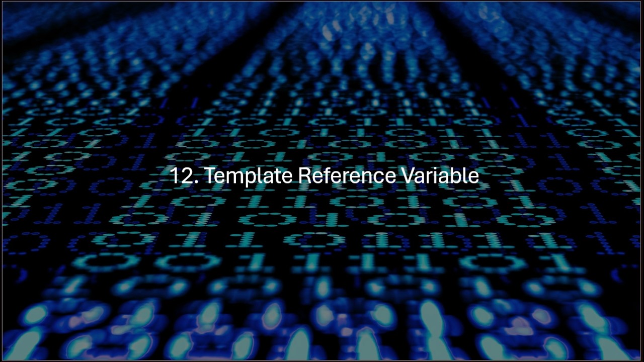12 Template Reference variable - YouTube