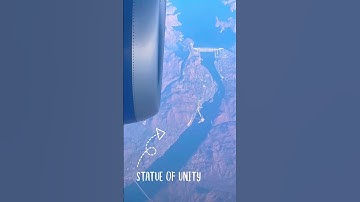 Statue of Unity || view from plane