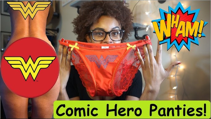 Wonder Woman Comic Hero Panty I YANDY TRY-ON HAUL & REVIEW #batgirl  #superhero #panties 