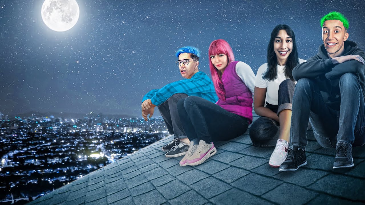 PORTO I MIEI AMICI SUL TETTO DELLA STREAM HOUSE 3.0 ( @Giadacristiano7 ha le vertigini )