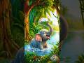 Happy Friendship ❤️🥰 #cartoon #animation #3danimation #shorts #animals #elephant