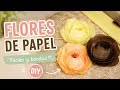 Flores de papel fáciles y bonitas 🌸 | DIY decoración #diy #decoracion #crafts #floresdepapel #asmr