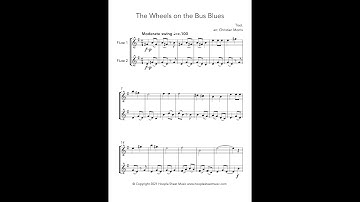 The Wheels on the Bus Blues (Flute Duet)