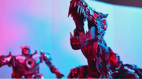 "Grimlock is terrifying" Transformers Age of extinction stop motion skit