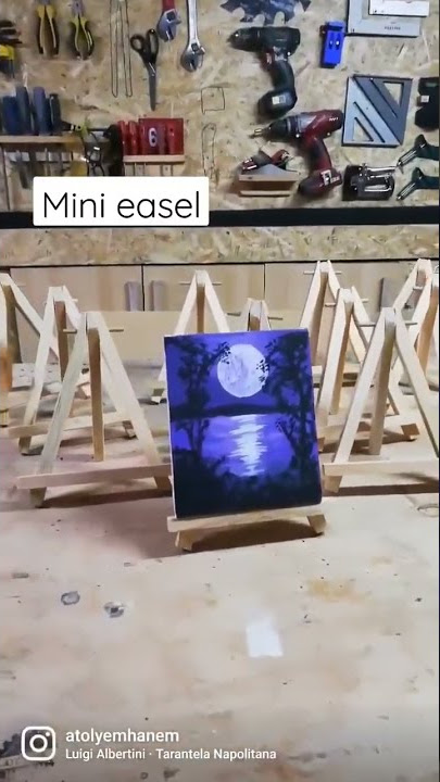 DIY Miniature Artist Easel (made with popsicle sticks!) 