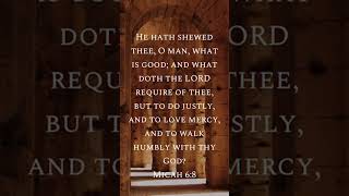 Micah 6:8 | To Love Mercy #religion #god #trending #motivation #bible
