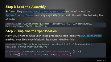 Resolving Access Denied Error While Accessing Assemblies During Impersonation in ASP.NET Core