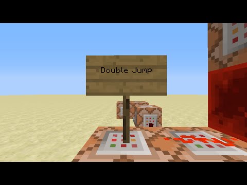 MineCraft Tutorials - Double Jump (In Vanilla Minecraft) - YouTube