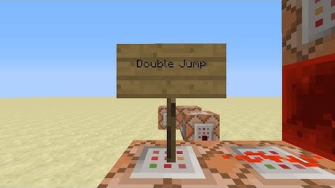MineCraft Tutorials - Double Jump (In Vanilla Minecraft)