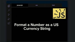 Format a Number as a US Currency String - Javascript Tutorial  #Shorts #Romeo