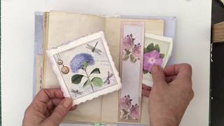 Lavender and lilac junk journal