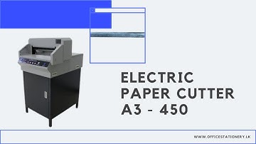 How to use Electric Paper Cutter A3 450? # Paper Cutter