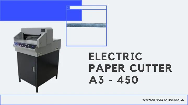 How to use Electric Paper Cutter A3 450? # Paper Cutter