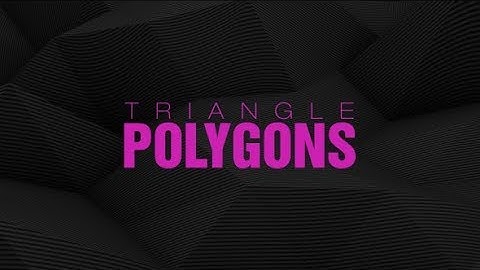 #5 Triangle Polygons Loop Background // Videohive
