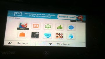 Wii U Quick Start Menu Demonstration (WiiU System Update 5.0.0 E/U/J)