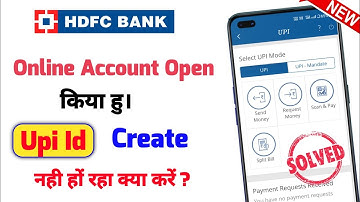 Hdfc Upi No Account Found | Hdfc Upi Problem