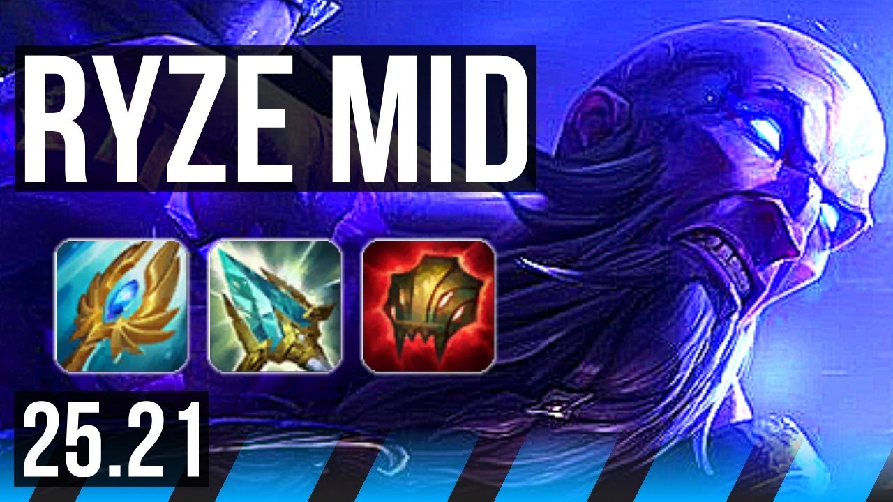 RYZE vs ILLAOI (MID) | 13/0/7, Quadra, Legendary | EUW Master | 25.21