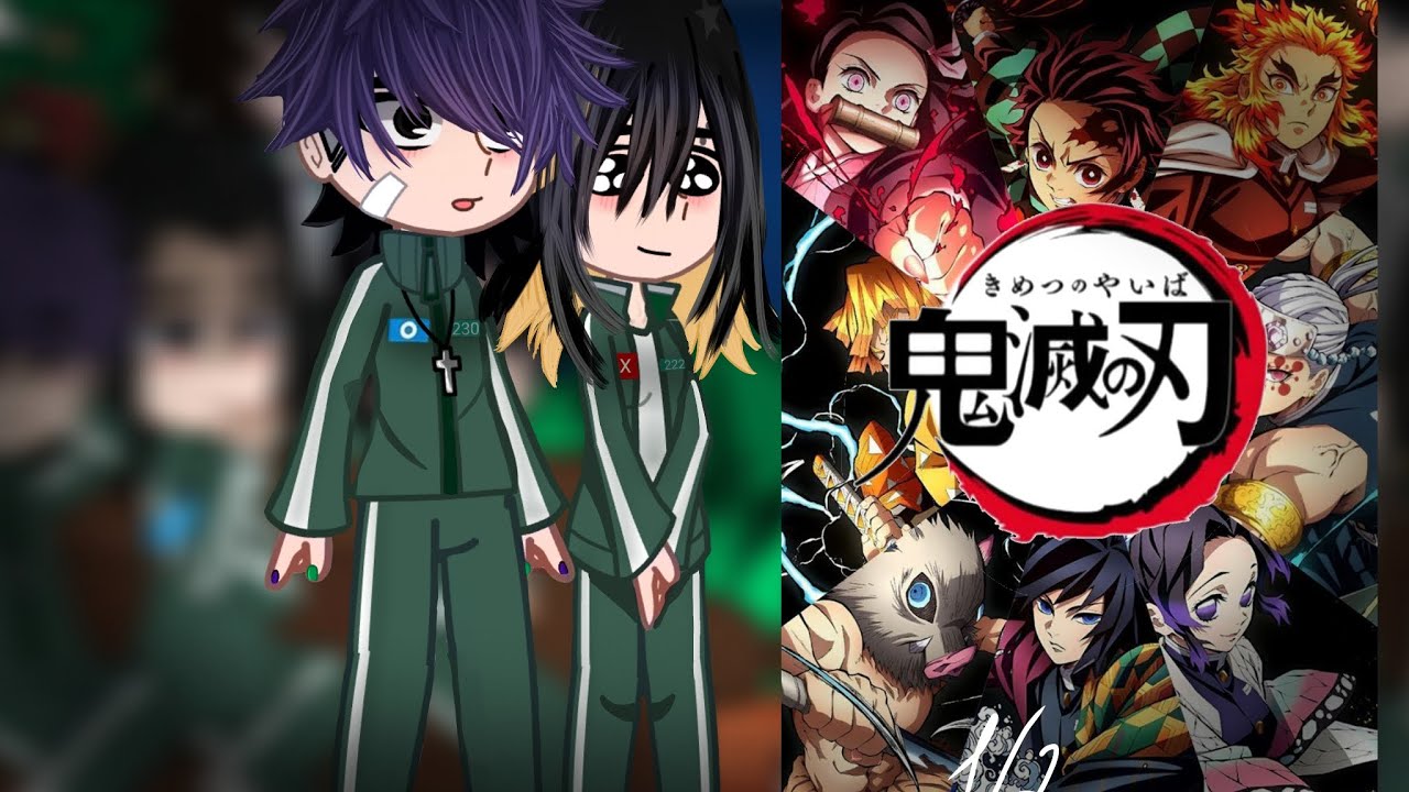 The squid game reacts to demon slayer 1/? 🇷🇺/🇺🇸