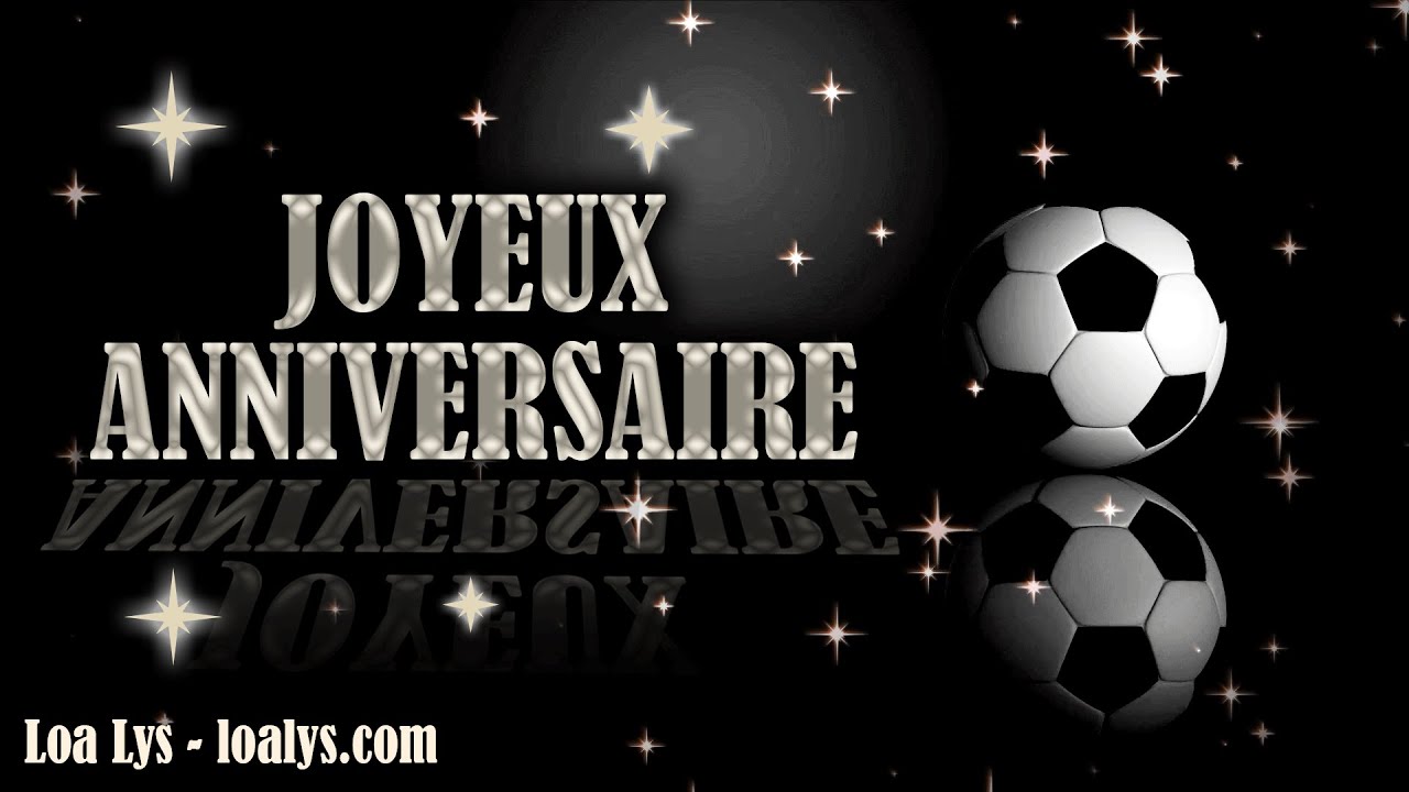 Carte danniversaire de football personnalisée de 4 ans Carte de