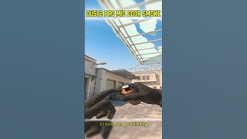 100% Mid Door Smoke! Dust2 Pro Lineup! #dust2 #dust2smokes #cs2scripts
