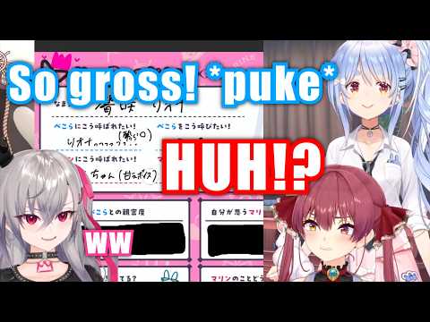 Pekora Gross Out By How Marine Calls Riona【Hololive】