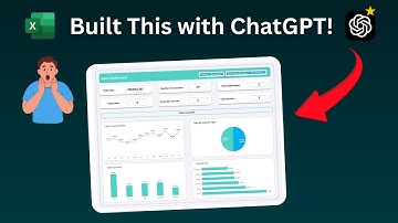 How to Use ChatGPT to Build an Interactive Excel Dashboard (Step-by-Step)