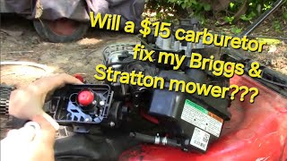 Briggs and Stratton Carburetor Troubleshooting and Replacement 190cc Troy Bilt, Craftsman, Others