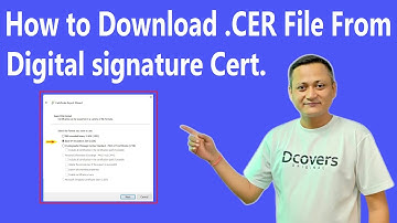 How to Download .CER File From DSC | Digital signature Certificate | #dsc_guru2023 #cer