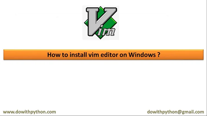 How to install VIM in Windows