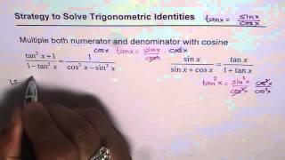 4 Multiply Tan with Cos Strategy Trigonometric Identity