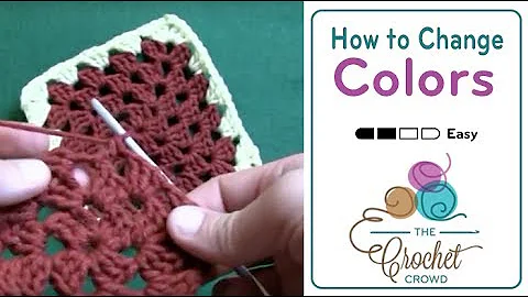 Learn to Change Colors in Crochet Granny Square