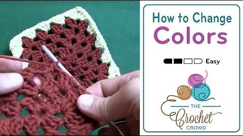 Beginners: Change Colors in Crochet Granny Square