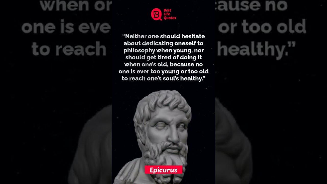 Neither one should hesitate | Epicurus Mill Quotes | whatsapp status | 