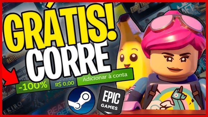 CORRE! JOGOS de GRAÇA PARA RESGATE GRÁTIS no PC (Epic), JOGO GRÁTIS  MISTERIOSO e LEGO FORTNITE! 