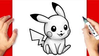 How To Draw PIKACHU From Pokemon Easy Step by Step