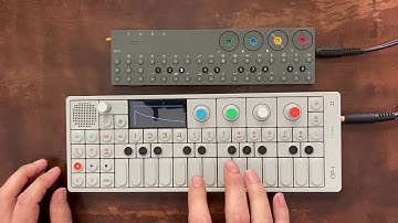 Teenage Engineering OP-1 and OP-Z playing together