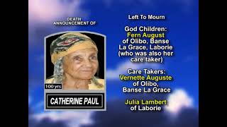 Catherine Paul ~ Long Obituary