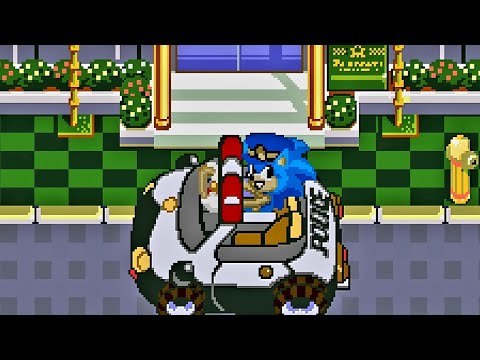 Waku Waku Sonic Patrol Car (Arcade) Playthrough [English]