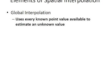 Lecture 1   Spatial Interpolation
