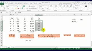 Mean, median, and mode for grouped data