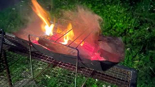 野鋭具兵学校の79式算盤火床というULTRA lite WOOD STOVE - YouTube