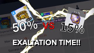 MaplestoryM - Exaltation always hurts us (part 2) | Fodder 50% vs Radiant stone 15%