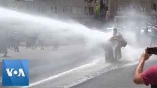 Turkey Police Use Water Cannon Against Protesters